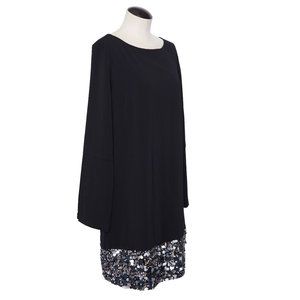 NWT Laundry by Shelli Segal Cocktail Dress, Beaded and Sequined hem, Size 12